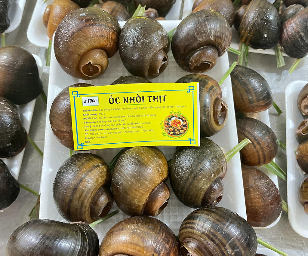 Ốc nhồi thịt khay 300g